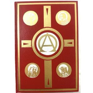 1984 Book of Gospels Catholic Lectionary for Mass Red Gold Hardcover NAB